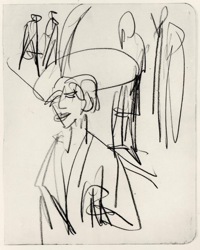 Study for the Red Cocotte by Ernst Ludwig Kirchner